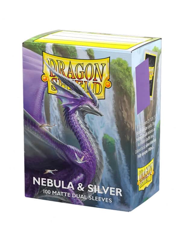 Nebula & Silver - Fundas Dual Matte - Standard Dragon Shield (Nebulosa y plata)