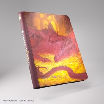 MTG The Hobbit Zip-Up Album 18-Pocket - Smaug's Mox Amber