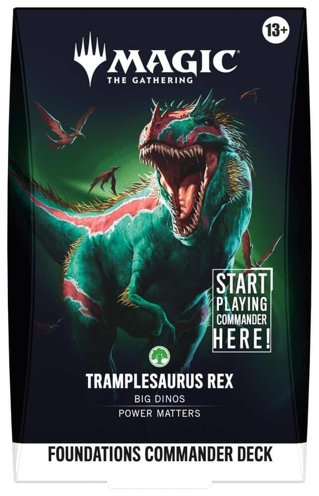 MTG Foundations Commander Deck Tramplesaurus Rex EN
